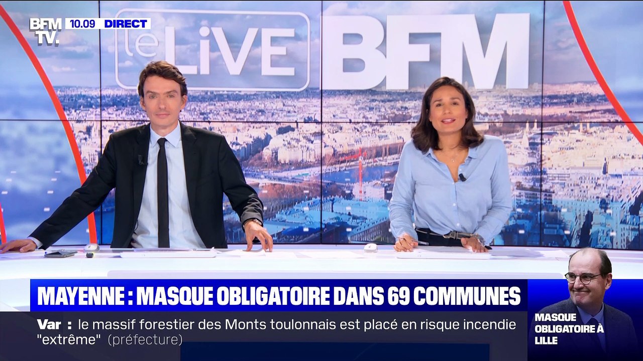 Masque obligatoire: Jean Castex à Lille - 03/08