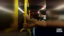 Maskesiz gençler kendilerini uyaran minibüs şoförünü bıçakladı | Video