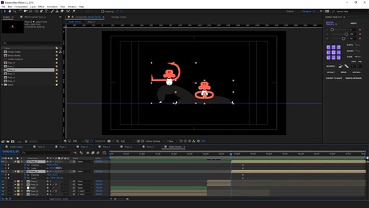 Pose design & draft animation - Motion Design School