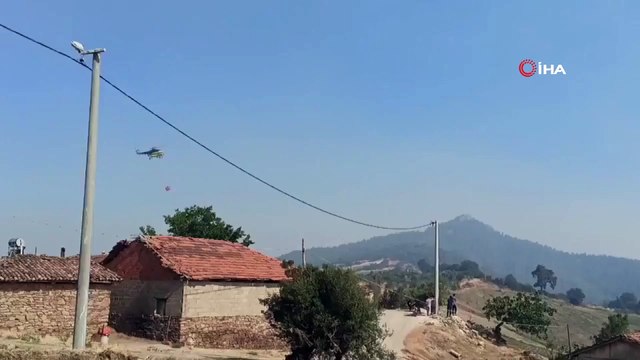 Manisa’daki orman yangını tek noktada devam ediyor