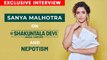 Sanya Malhotra On Shakuntala Devi, Bollywood Nepotism, Sushant Singh Rajput & Lots More | SpotboyE