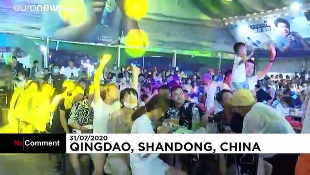 Koronavirüsün çıkış noktası Çin'de 'salgını unutturan' bira festivali