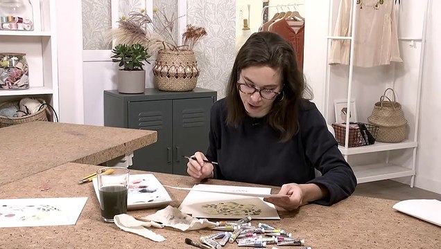 Extrait du cours Les fleurs d'hiver à l'aquarelle par Artesane