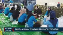 Pembagian Daging Kurban Terapkan Protokol Kesehatan