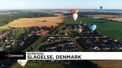 Compétition de montgolfières au Danemark