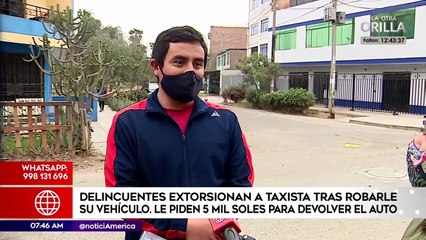 Descargar video: Delincuentes extorsionan a taxista tras robarle su vehículo | Primera Edición