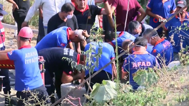 Adana'daki kuyu faciası...Karı kocanın cansız bedenleri morga kaldırıldı, 2 kişinin cansız bedenini çıkarma çalışmaları sürüyor