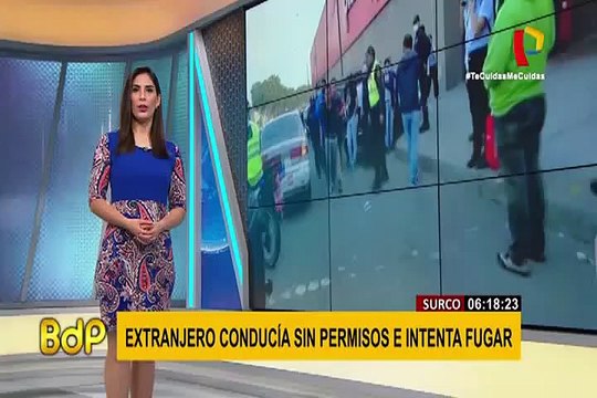 Surco: sujeto que movilizó turba para atacar a policías y serenos conducía sin licencias