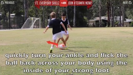 TOP 4 - Easy Football Skills for Kids & Beginner - Tutorial