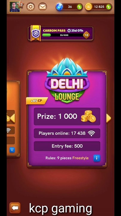 Carrom disc pool match 20k. (Kcp Gaming)