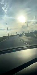 Driver Pulls In-Front of Car and Uses Wrong Roundabout Lane