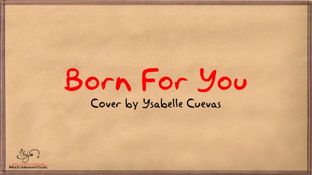 Born For You - David Pomeranz (Ysabelle Cuevas Cover) LYRIC VIDEO