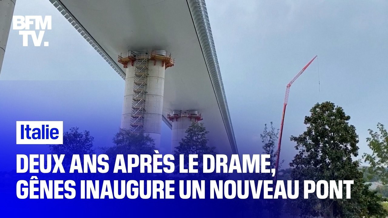 Italie: Gênes inaugure un nouveau pont deux ans...