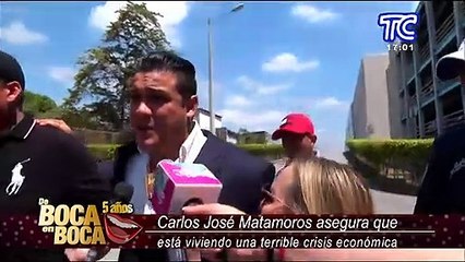 “No quiero terminar en la cárcel”: Carlos José Matamoros se encuentra preocupado