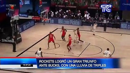 Rockets logró un gran triunfo ante Bucks, con una lluvia de triples
