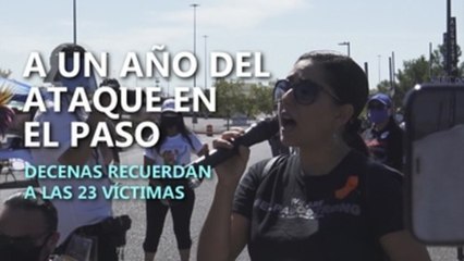 A un año del ataque en El Paso, decenas recuerdan a las 23 víctimas