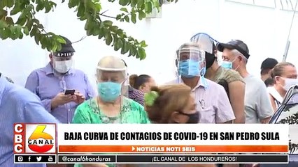 Baja curva de contagios de Covid-19 en San Pedro Sula