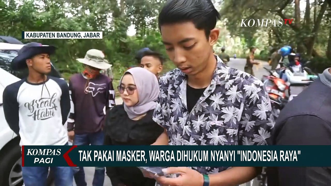 Dihukum Nyanyi Indonesia Raya Karena Tidak Pakai Masker