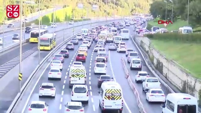 Kurban bayramı sonrası İstanbul'da trafik yoğunluğu