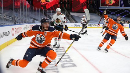Connor McDavid collects first playoff hat trick