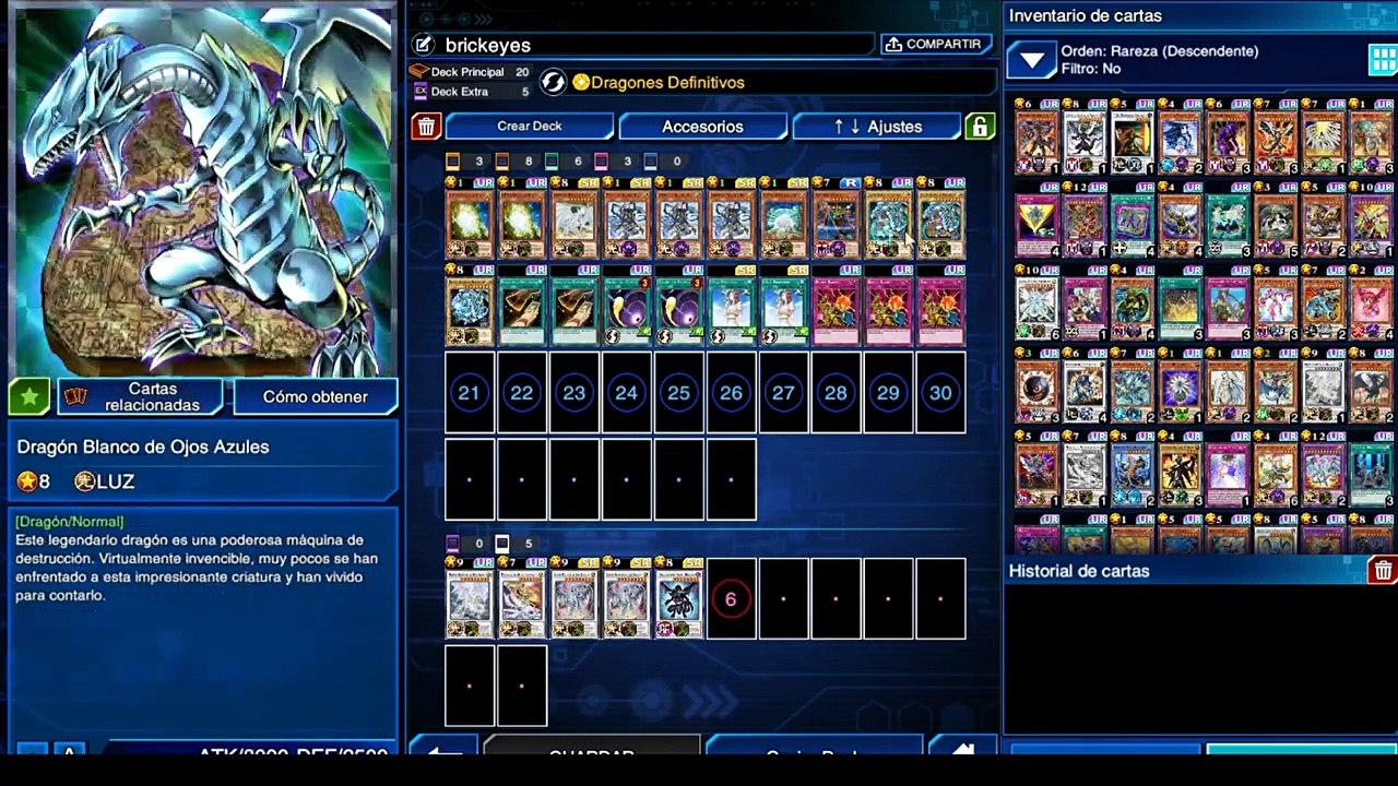 [DUEL LINKS] BLUE EYES DECK + DRAGONES DEFINITIVOS / FUSIONES BLUE EYES! (DECK PVP)