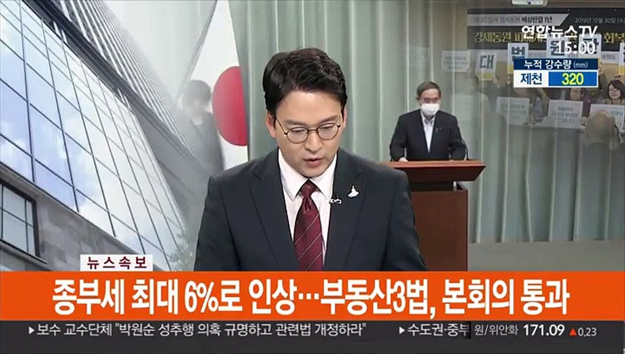 [속보] '종부세 최대 6%로'…부동산3법, 본회의 통과