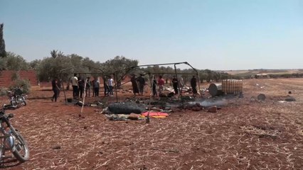 مقتل 3 نازحين بقصف روسي على ريف إدلب