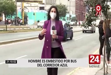 Cercado de Lima: corredor azul atropella a hombre y lo deja gravemente herido