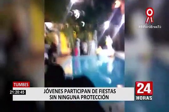 Tumbes: jóvenes participaban de fiesta burlando las medidas sanitarias
