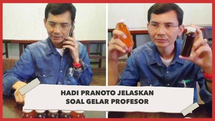 Hadi Pranoto Angkat Bicara soal Gelar Profesor
