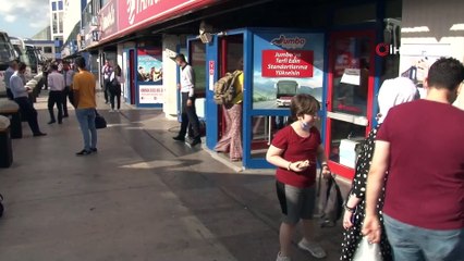 Bayram dönüşü otogarda hareketlilik sürüyor