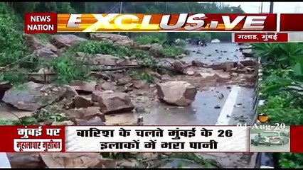 Massive landslide on Mumbai Western Express Highway near Malad