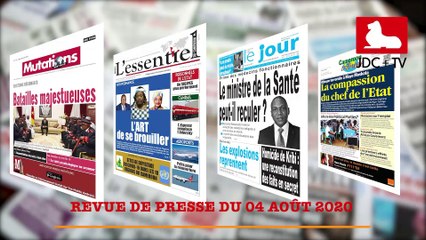 REVUE DE PRESSE CAMEROUNAISE DU 04 AOÛT 2020