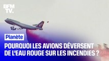 Pourquoi les avions déversent de l'eau rouge sur les incendies ?