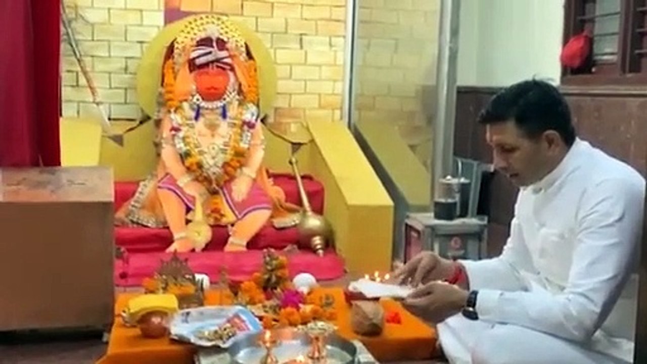 MP: पूर्व मंत्री जीतू पटवारी ने भी किया हनुमान चालीसा का पाठ