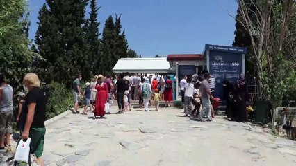 Pamukkale'yi bayramda 20 bin kişi ziyaret etti - DENİZLİ