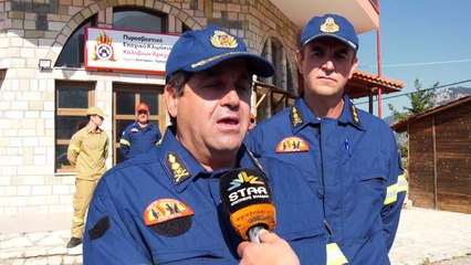 Σε πλήρη λειτουργία το πυροσβεστικό κλιμάκιο στο Λιβάδι Αράχωβας