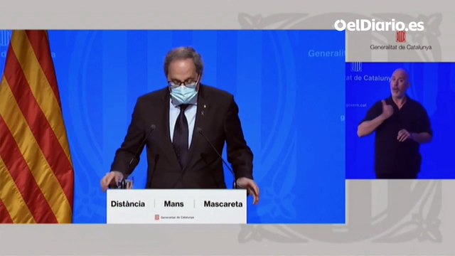 Torra: PSOE, Podemos y Comuns serán cómplices de la huida de Juan Carlos I si no hicieron nada para evitarla
