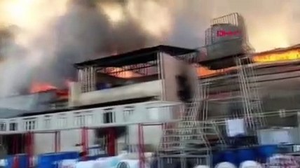İran'da sanayi bölgesinde dev yangın