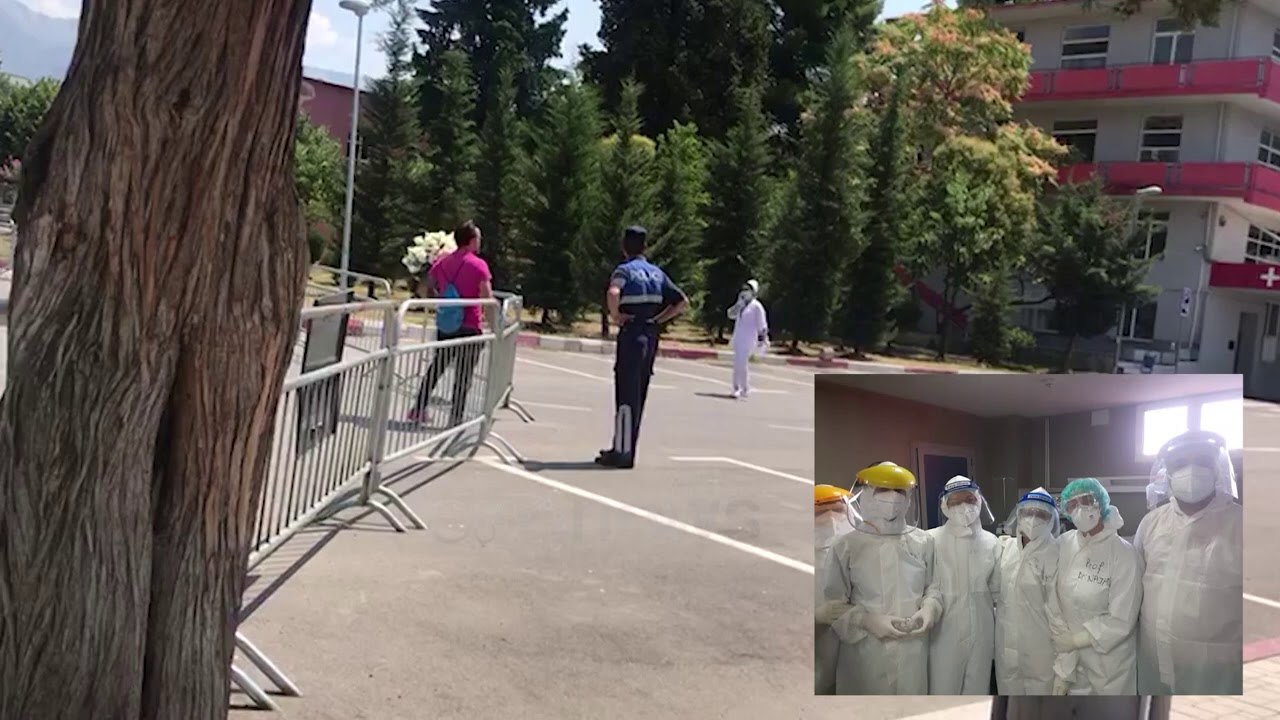 Kthehet tek Infektivi me një tufë me lule për  Najada Çomon, doktoreshen që i shpëtoi jetën