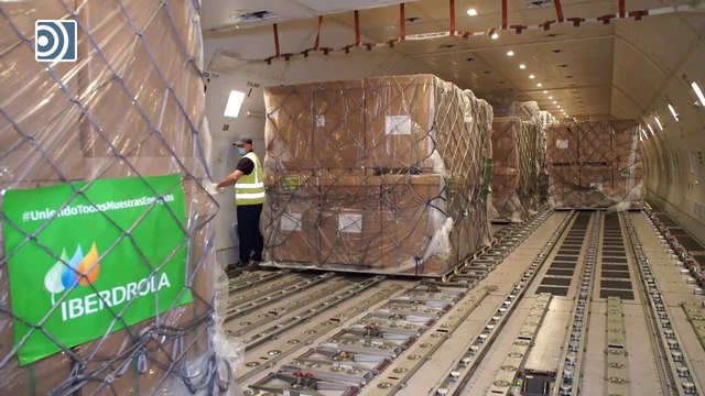 Llegan a España 300 respiradores donados por Iberdrola para reforzar la capacidad contra el Covid