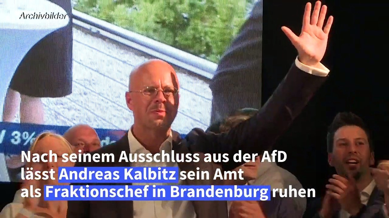 Kalbitz lässt Amt als AfD-Fraktionschef ruhen