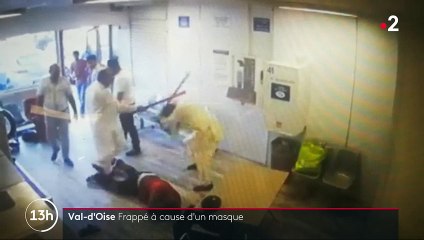 Val-d’Oise : un père de famille roué de coups pour un masque