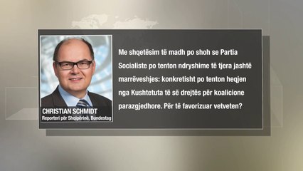 “Kujdes”! CDU/ CSU: “JO” ndryshimeve në Kushtetutë pa opozitën jashtë Parlamentit