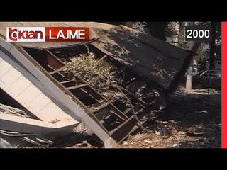 Mbeturinat e kioskave, problemi mes Bashkise Tirane dhe Policise Ndertimore (18 Gusht 2000)