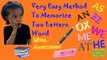 2 Letter Words | 2 letter  words list with vowel sound by 4 years old | AM AN AS AT BE...