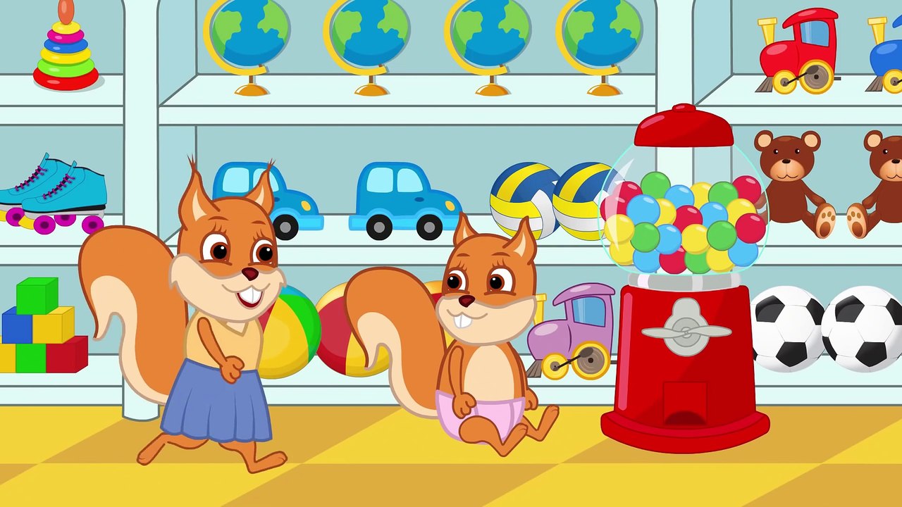 Famille d'Écureuil - DIY Machine à Gommes Ballounes Dessin Animé 2020 en Français