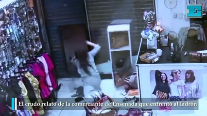 Relato de la comerciante que enfrentó al ladrón