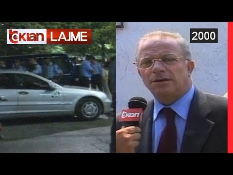 Ministri Poci reagon per vrasjen e te riut ne qender te Tiranes (18 Gusht 2000)