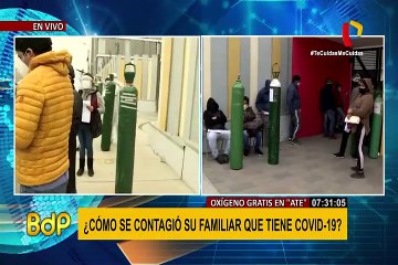 Ate: oxígeno gratis llegó al estadio Ollantaytambo para vecinos de Lima Este